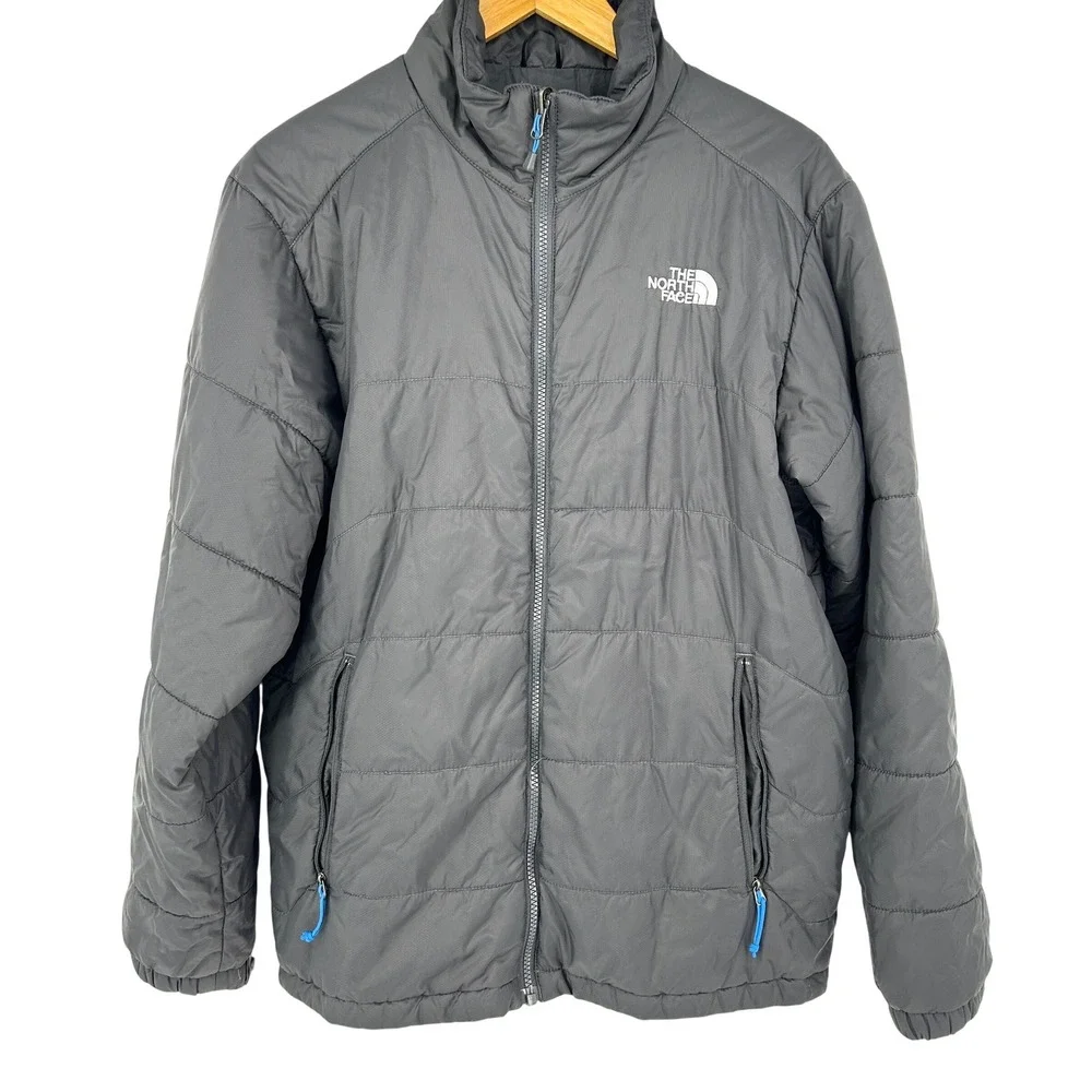 The North Face Mens Quilted Puffer Jacket Full‎ Zip Insulated Large